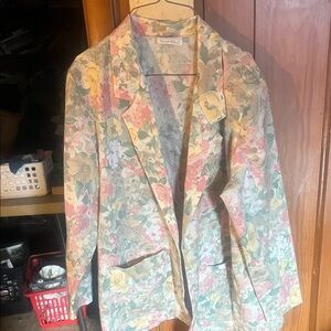 Floral Blazer with Pastel Colors
